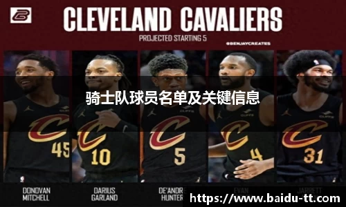 骑士队球员名单及关键信息